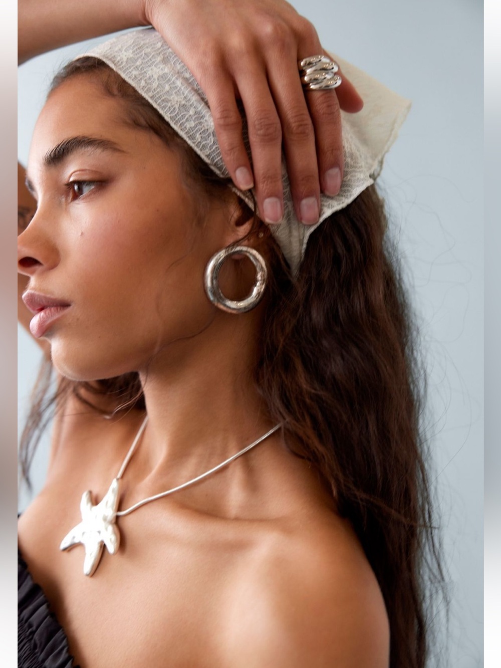 NWT Free People Una Hoop earrings